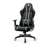 Fotel Diablo Chairs X-One 2.0 King Size Gamingowy do 160kg Skóra ECO Tkanina Czarno-biały