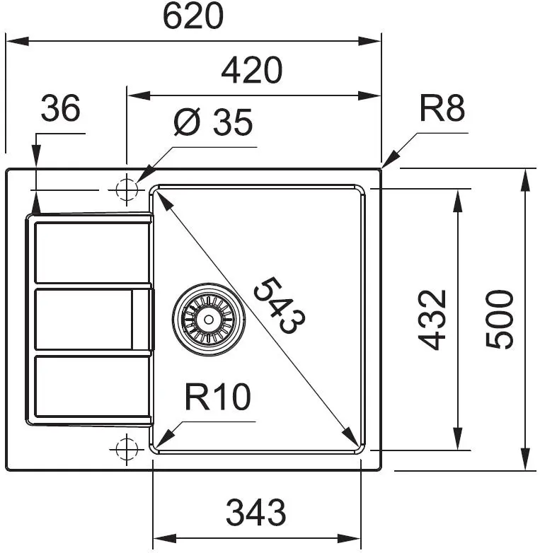 Zlewozmywak Franke Sirius 2.0 S2D 611-62 Tectonite Onyx