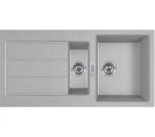 Кухонна мийка Franke Sirius 2.0 S2D 651-100 Tectonite Кам'яний сірий