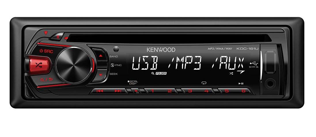 Radioodtwarzacz samochodowy Kenwood KDC-161URY