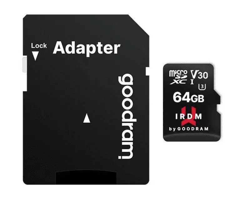 Karta pamięci GoodRam IRDM microSDXC 64GB UHS I U3 100/40MB/s V30