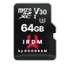 Karta pamięci GoodRam IRDM microSD 64GB UHS I U3 100/40MB/s V30