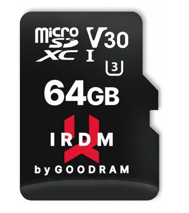 Karta pamięci GoodRam IRDM microSDXC 64GB UHS I U3 100/40MB/s V30