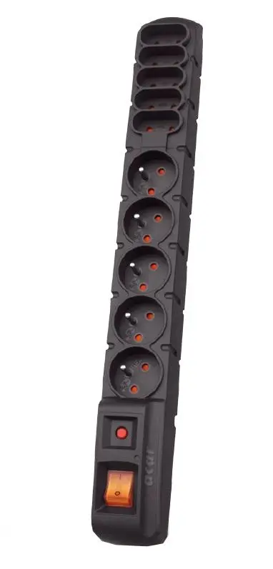 Listwa Acar S10 10 gniazd 3m Czarny