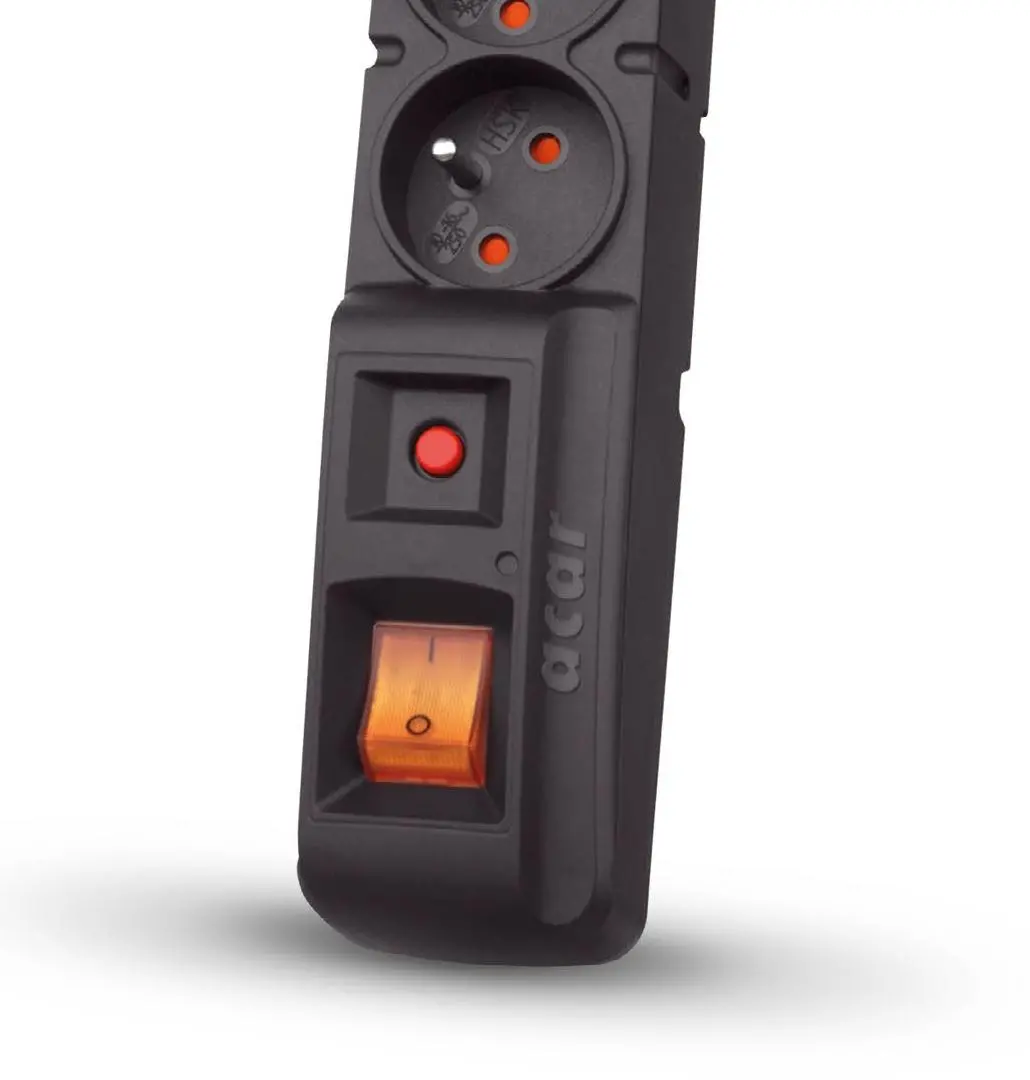 Listwa Acar S10 10 gniazd 3m Czarny