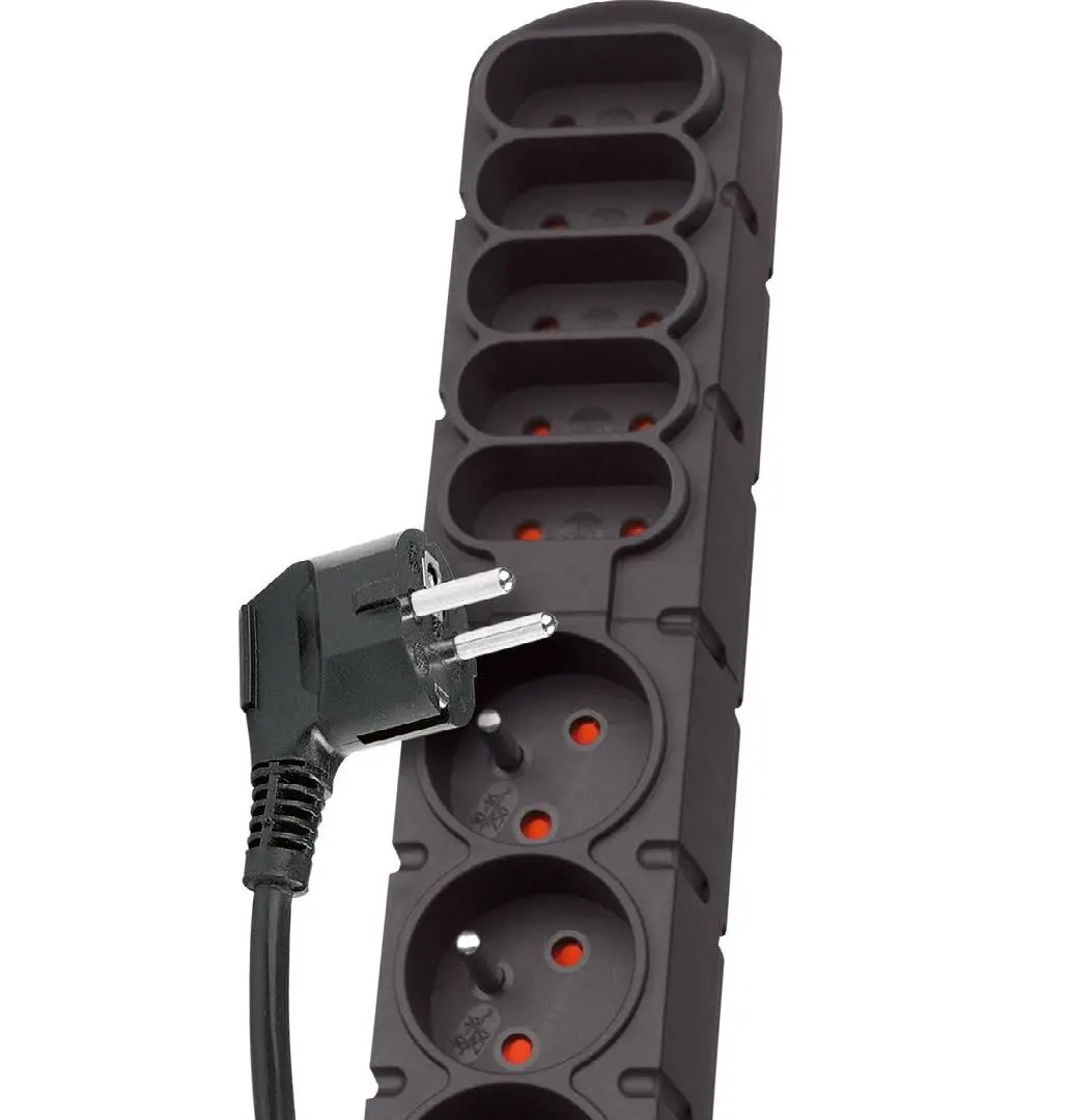 Listwa Acar S10 10 gniazd 3m Czarny