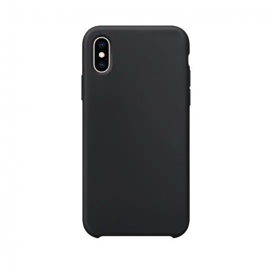 Etui Xqisit Silicone do iPhone Xs Max Czarny