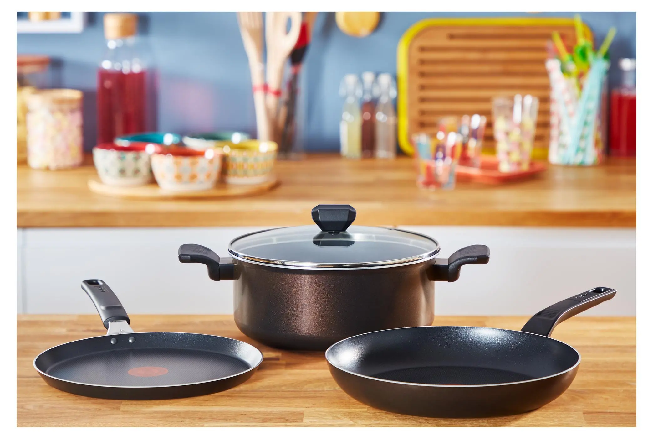 Patelnia Tefal Simple Cook B5560553 Tytanowa 26cm