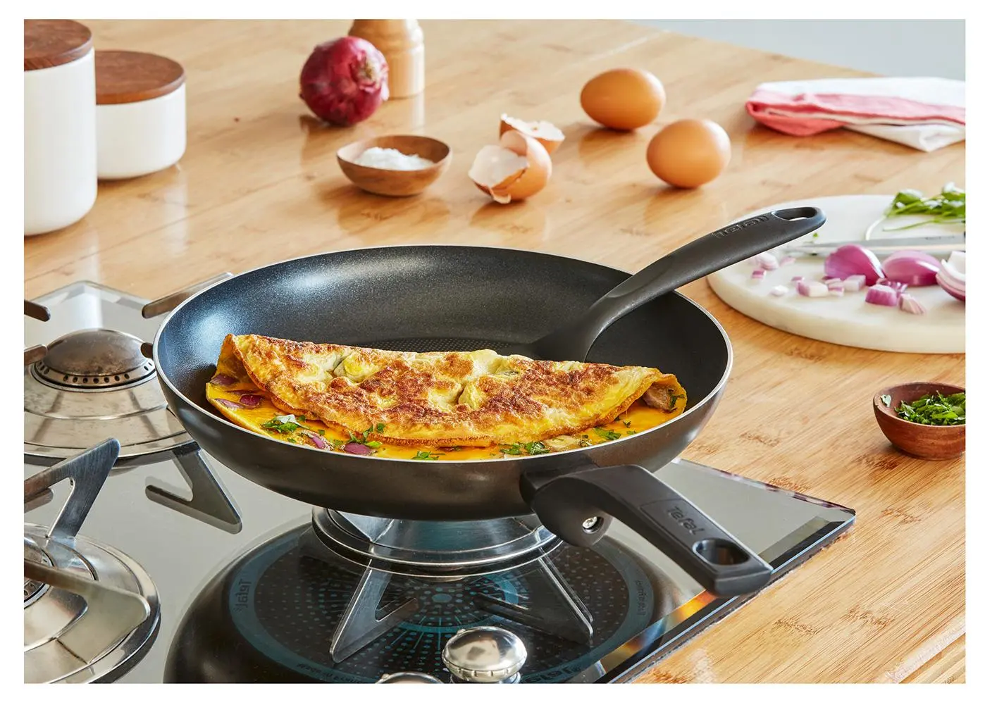 Patelnia Tefal Simple Cook B5560553 Tytanowa 26cm