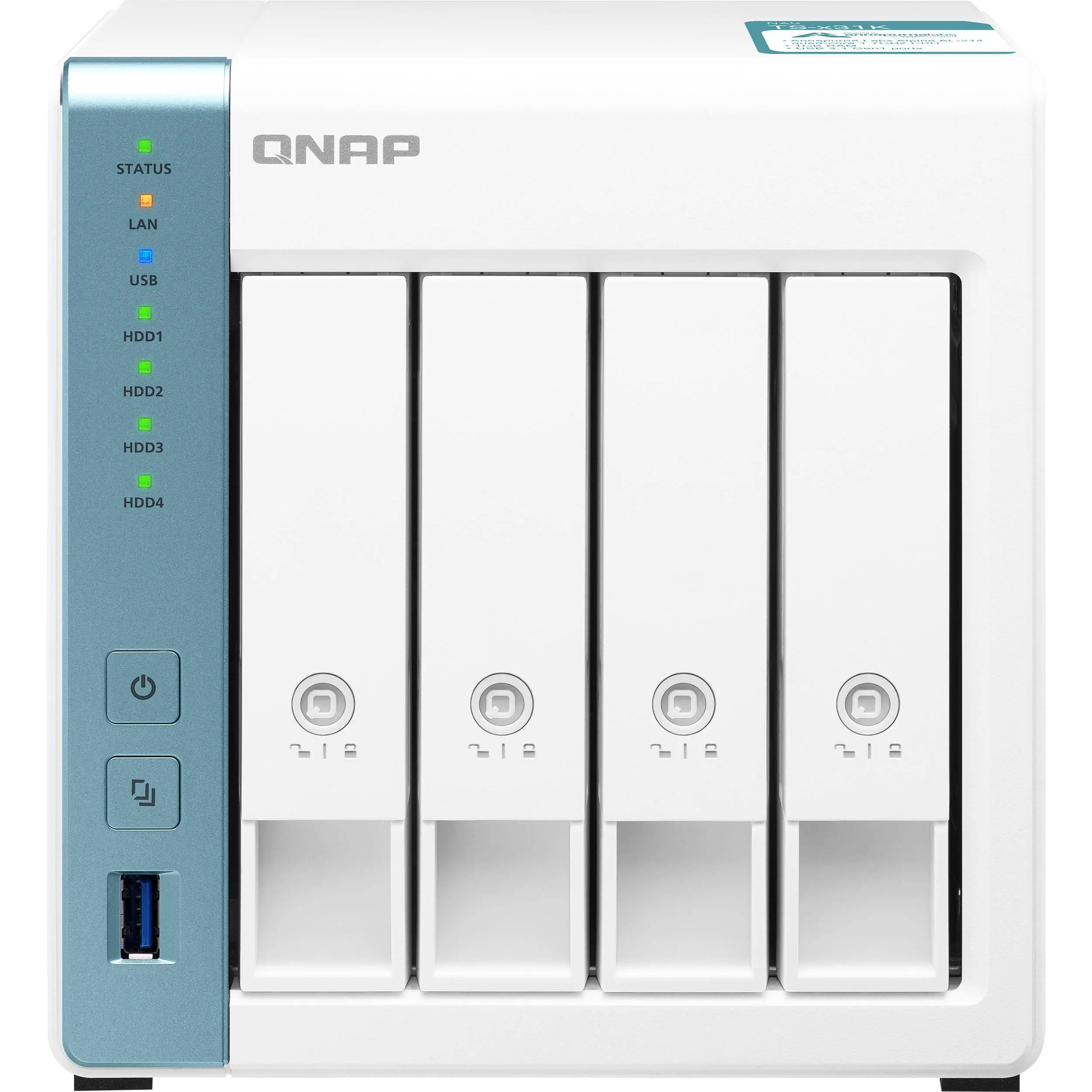 Dysk sieciowy QNAP TS-431K Biały