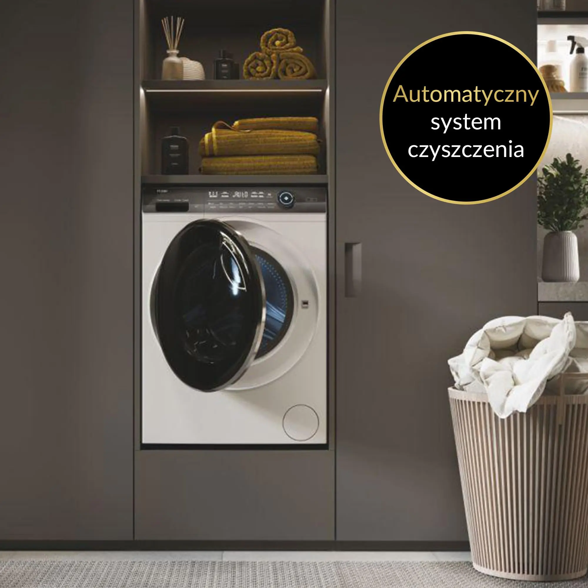 Pralko-suszarka Haier I-Pro 7 HWD80-B14979 i-Refresh 46cm 8kg/5kg