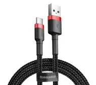 Baseus Cafule CATKLF-U91 USB do USB-C 3m 2A Czerwono-czarny