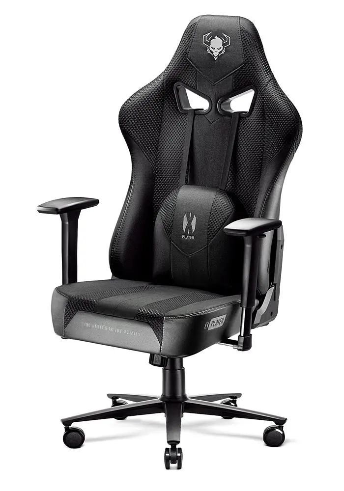 Fotel Diablo Chairs X-Player 2.0 Normal Size Gamingowy do 150kg Skóra ECO Tkanina Czarny