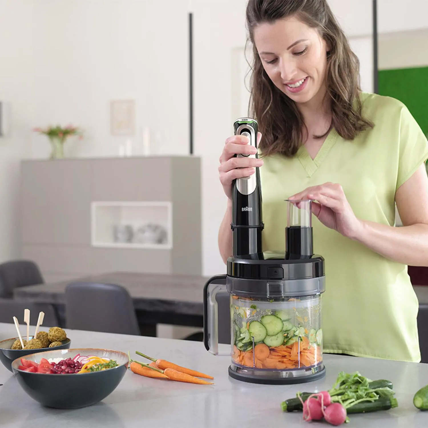 Blender Braun Multi Quick 9 MQ9187XLI 1200W Malakser Szatkownica Końcówka do puree