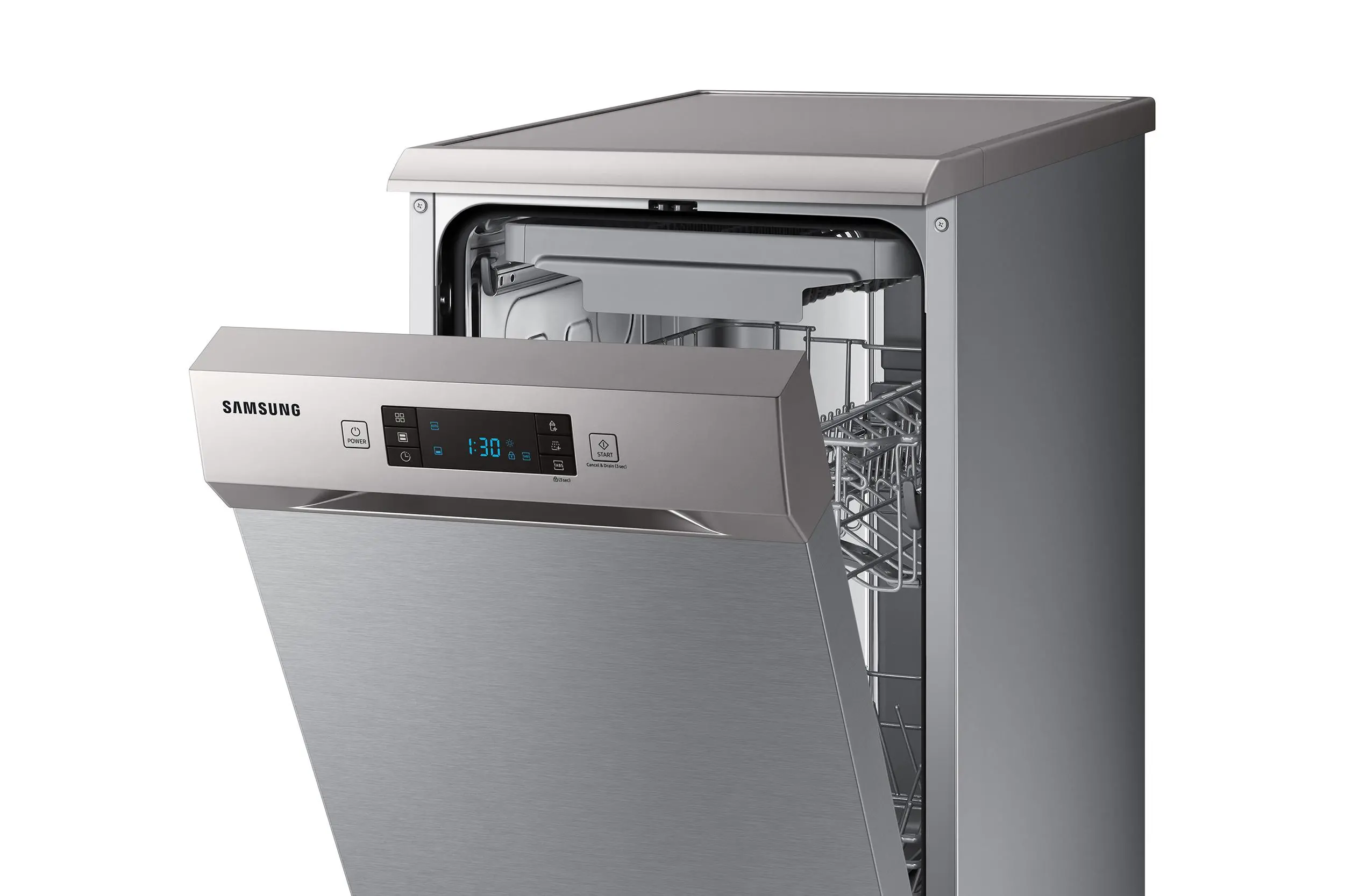 Zmywarka Samsung DW50R4070FS 44,9cm Automatyczne otwieranie drzwi Szuflada na sztućce