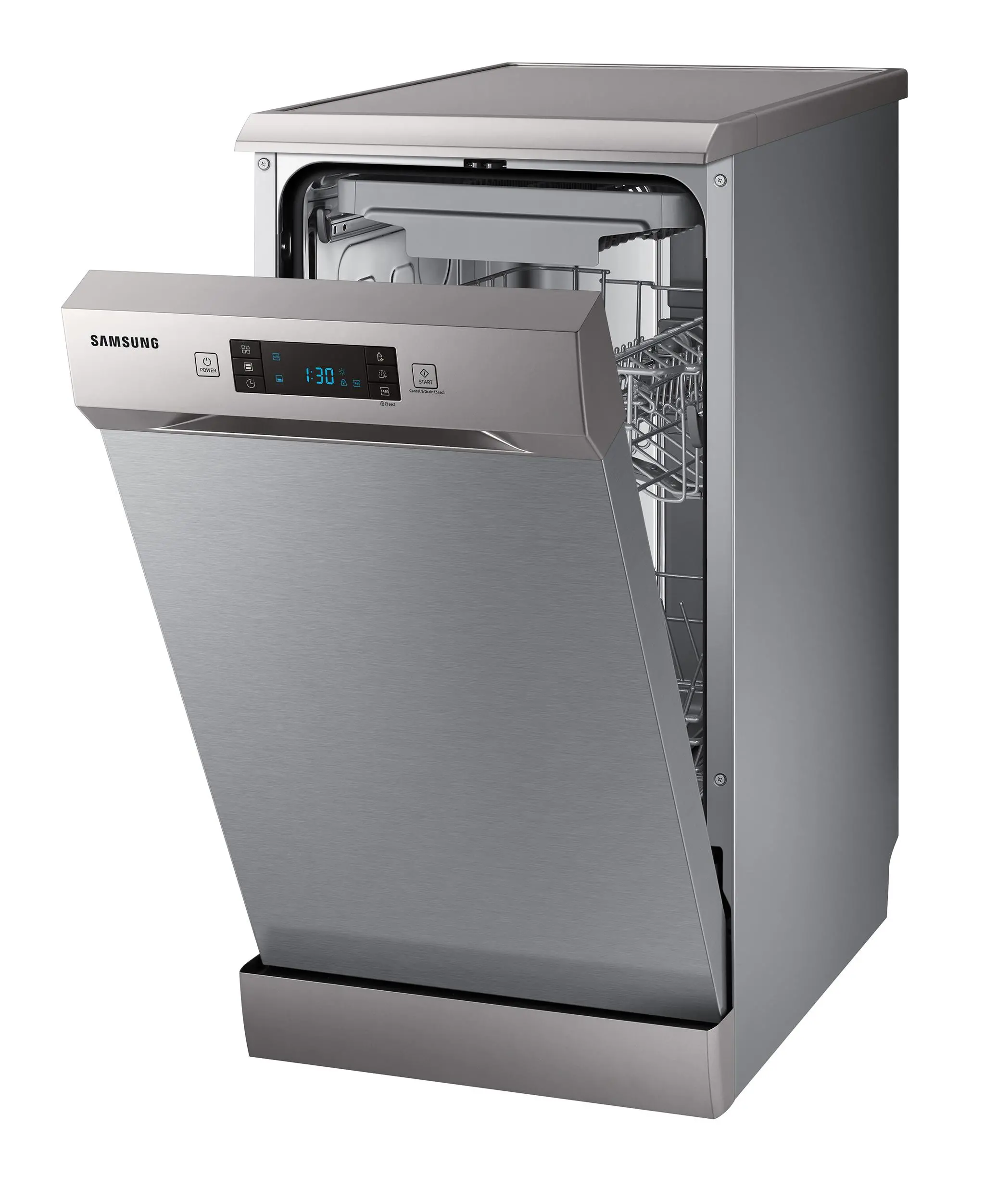 Zmywarka Samsung DW50R4070FS 44,9cm Automatyczne otwieranie drzwi Szuflada na sztućce