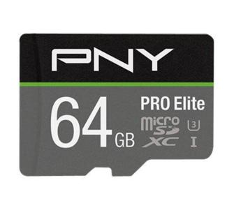 Karta pamięci PNY PRO Elite microSDXC 64GB 100/60 MB/s U3 V30 A1
