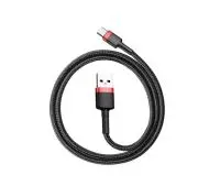 Baseus USB-C Cafule 2A 2m Czerwono-czarny