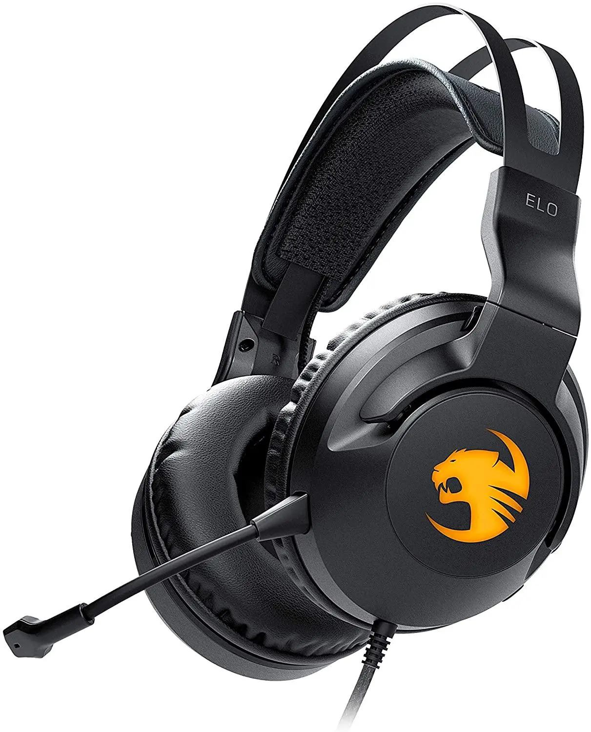 Słuchawki przewodowe z mikrofonem Roccat Elo 7.1 USB Nauszne Czarny