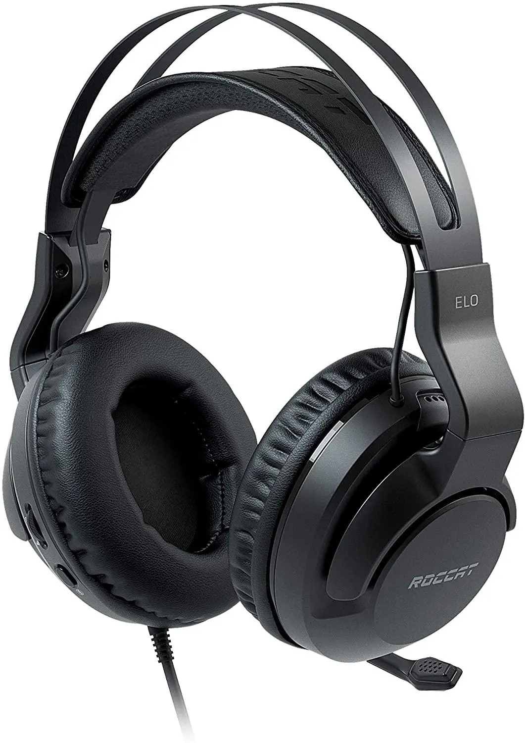 Słuchawki przewodowe z mikrofonem Roccat Elo X Stereo Nauszne Czarny