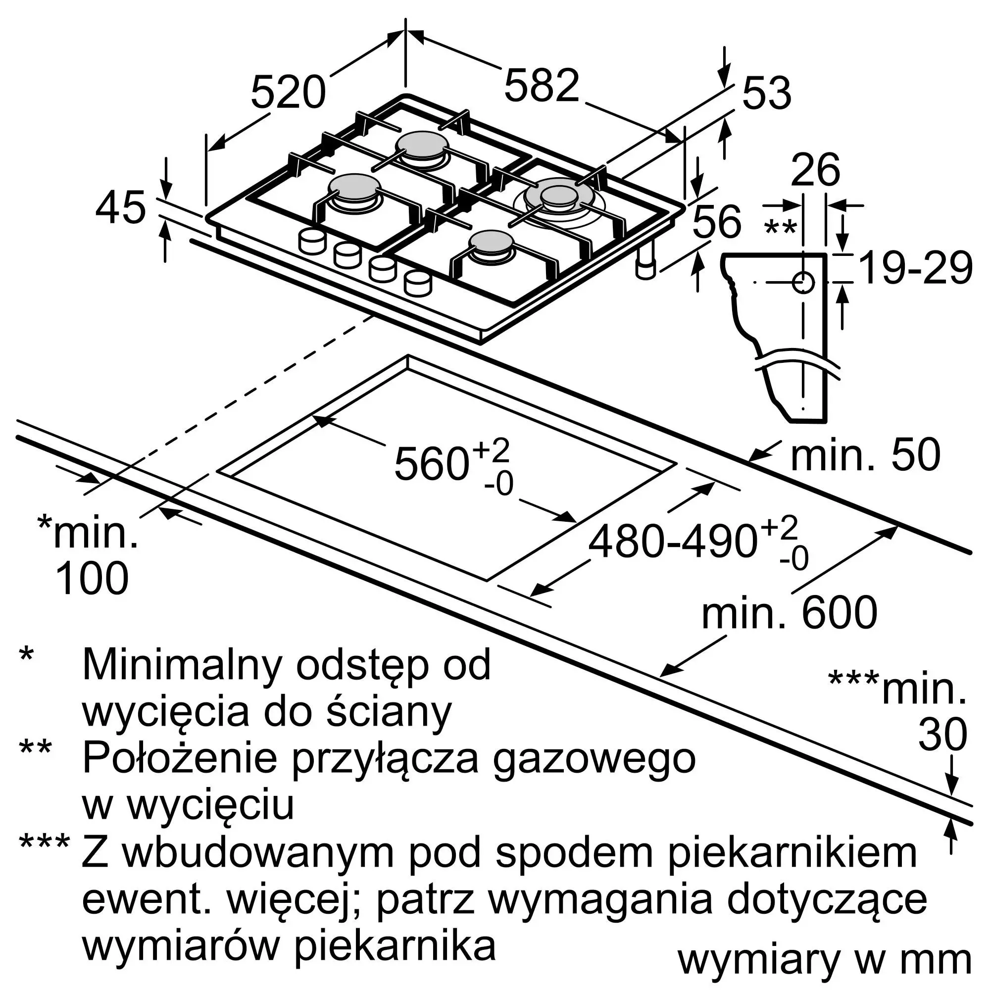 Płyta gazowa Siemens iQ500 EC6A5HB90 58,2cm