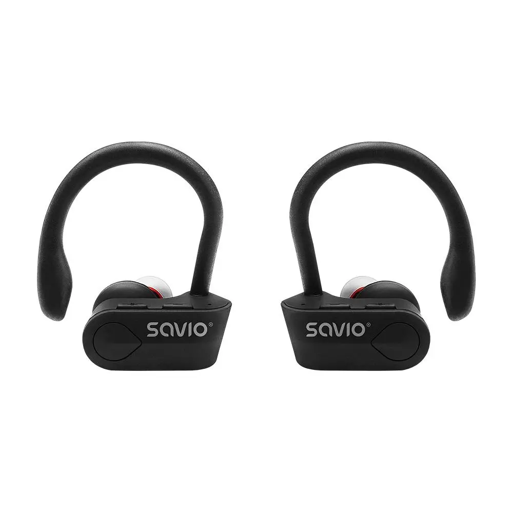 Słuchawki bezprzewodowe Savio TWS-03 Dokanałowe Bluetooth 5.0 Czarny