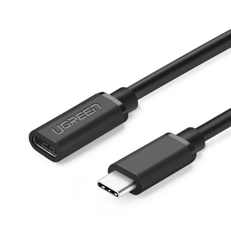 Kabel UGREEN Przedłużający USB-C 3,1 4K 60W 0,5m Czarny
