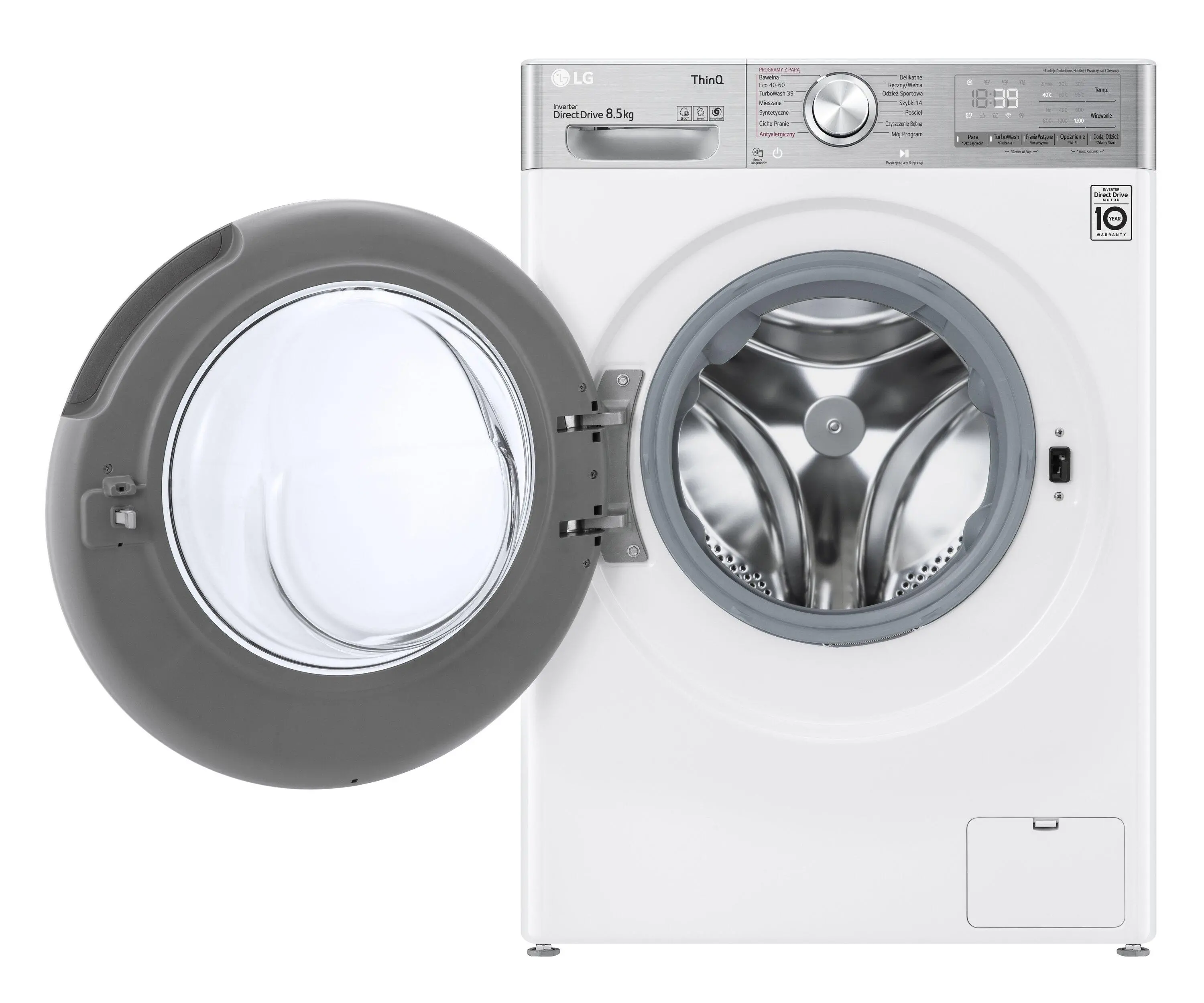 Pralka LG Vivace V900 F2WV9S8P2E Slim 8,5kg 1200obr/min Zdalne sterowanie