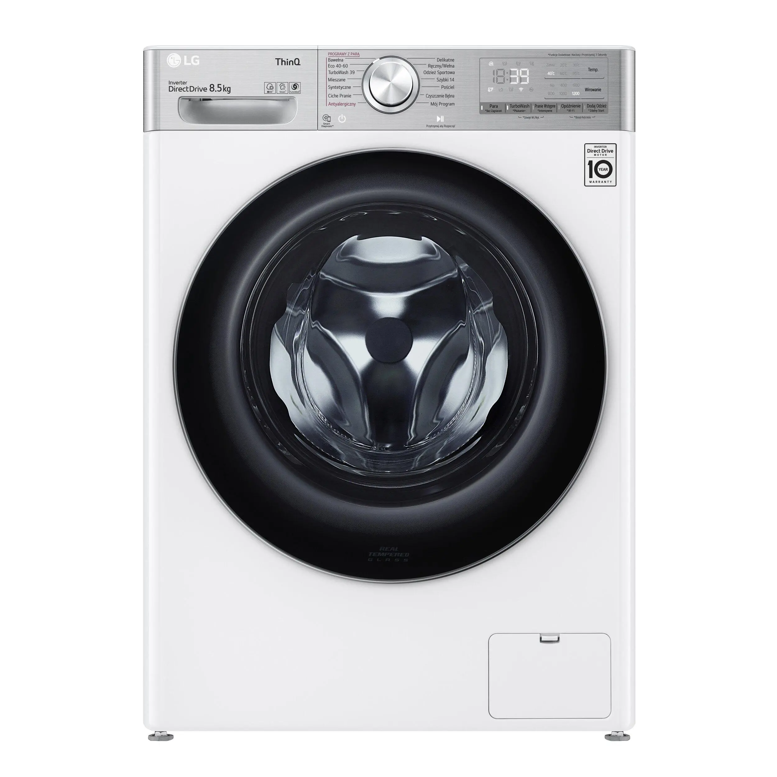 Pralka LG Vivace V900 F2WV9S8P2E Slim 8,5kg 1200obr/min Zdalne sterowanie