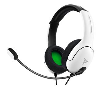 Słuchawki przewodowe z mikrofonem PDP LVL40 Wired Xbox Nauszne Biały