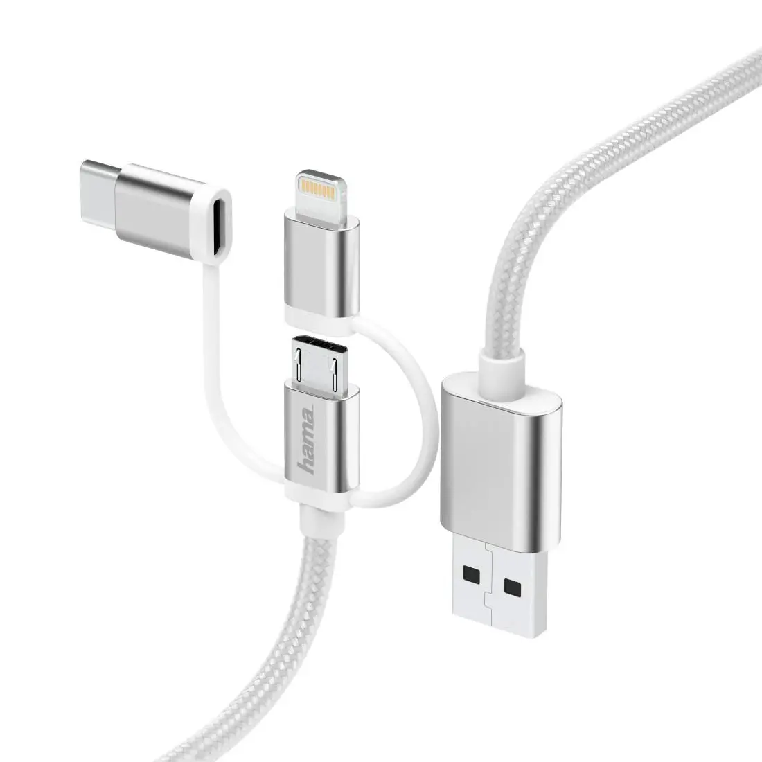 Kabel Hama 183306 3w1 0,2m Biały