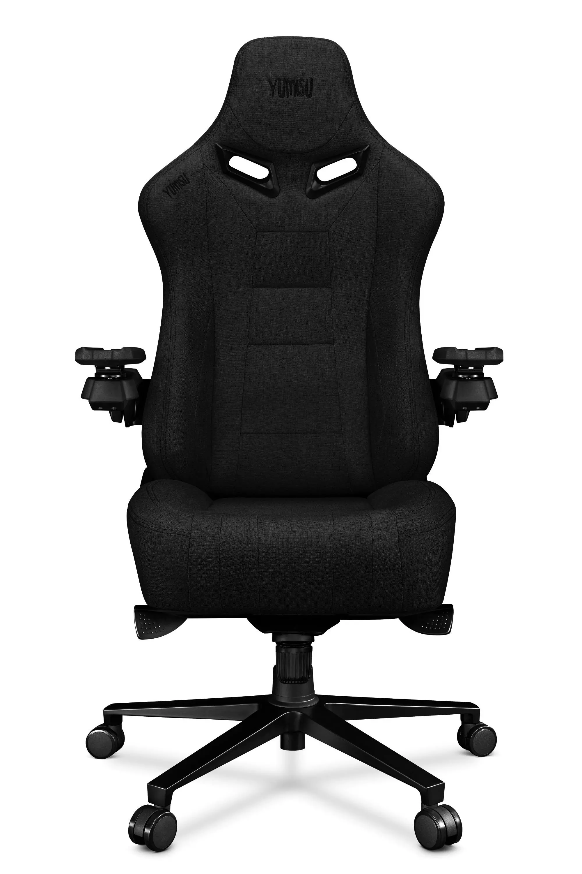 Fotel Yumisu 2049 Tkanina Biurowy do 150kg Tkanina Czarny