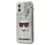 Etui Karl Lagerfeld Liquid Glitter Choupette KLHCP12SLCGLSL do iPhone 12 mini