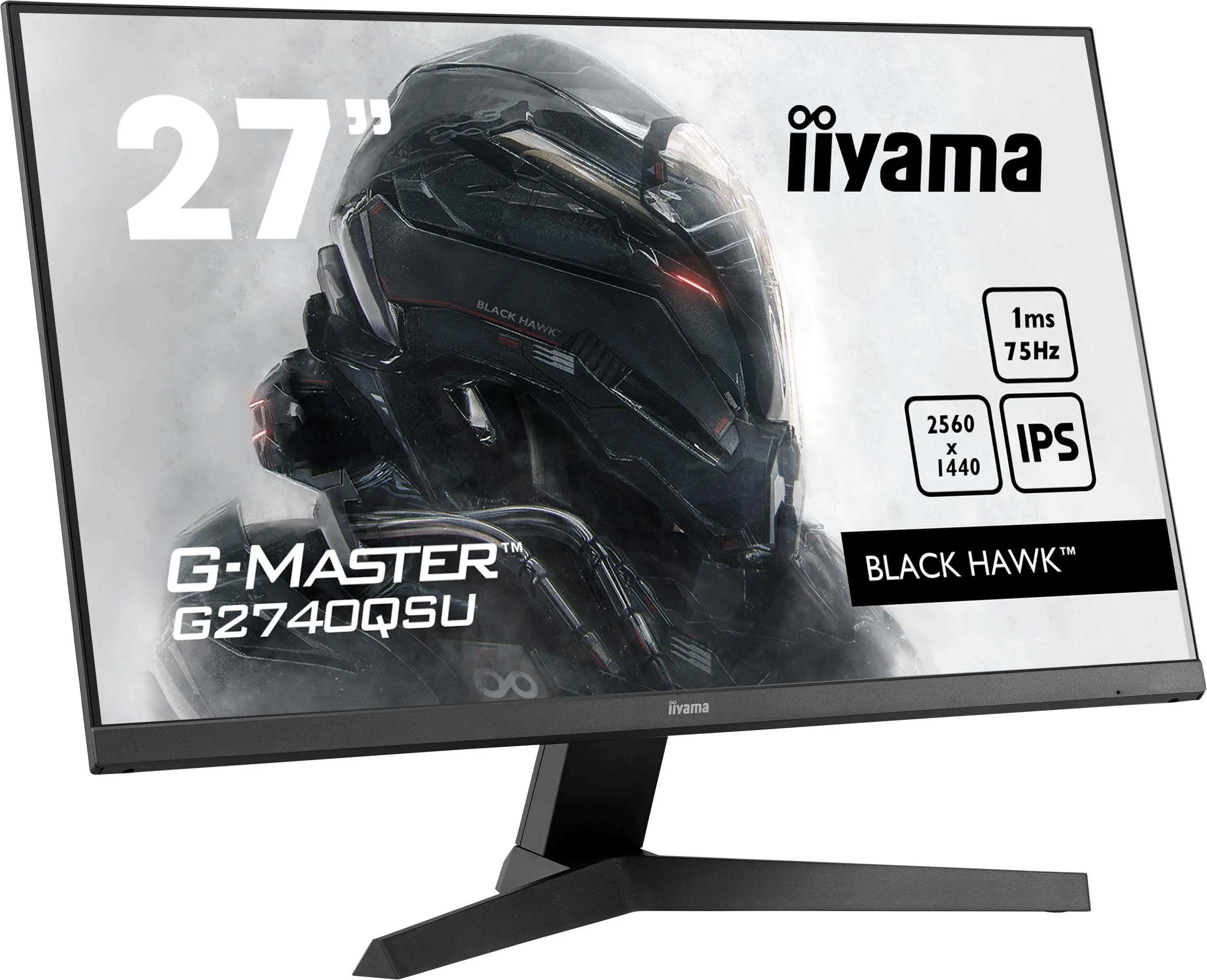 Monitor iiyama G-Master Black Hawk G2740QSU-B1 27" 2K IPS 75Hz 1ms Gamingowy