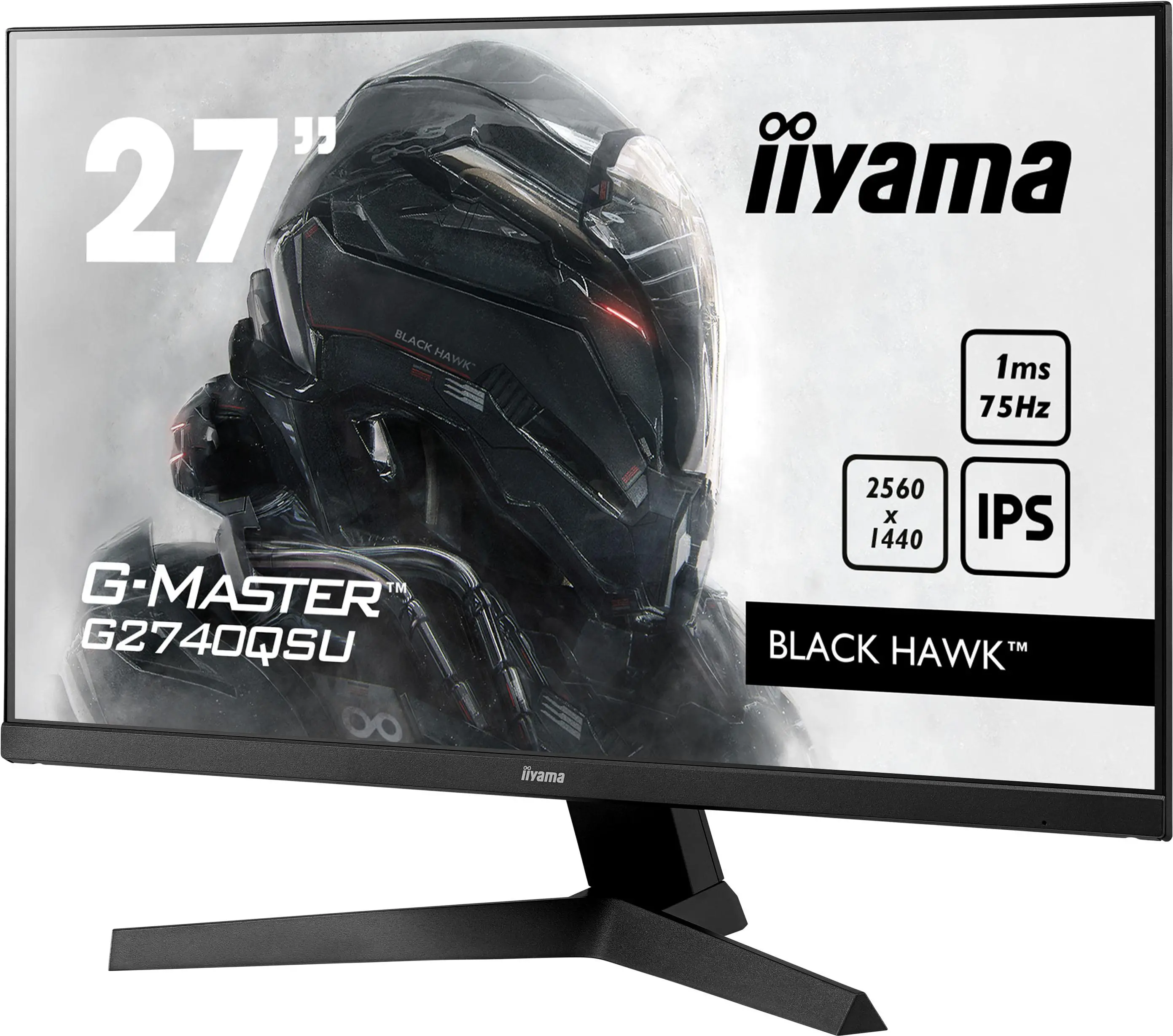 Monitor iiyama G-Master Black Hawk G2740QSU-B1 27" 2K IPS 75Hz 1ms Gamingowy