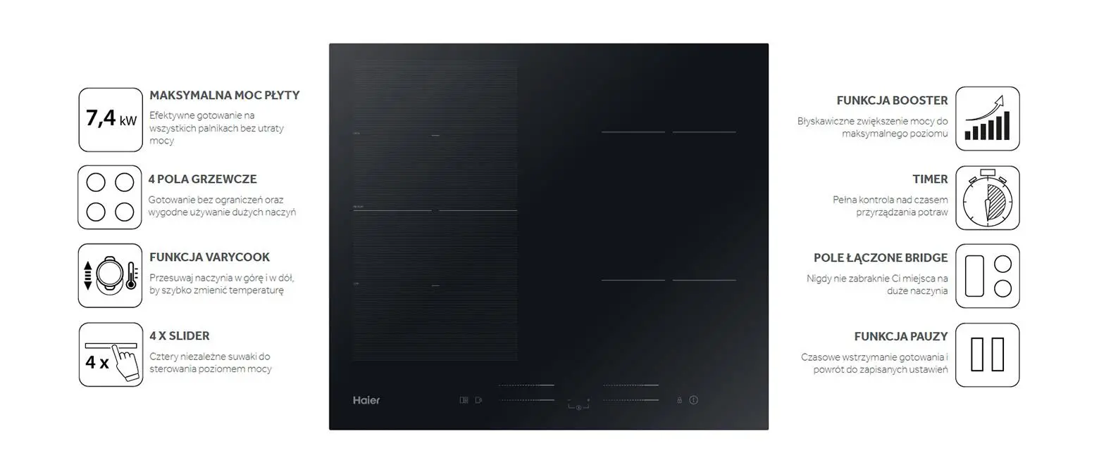 Płyta indukcyjna Haier HAFRSJ64MC 59cm