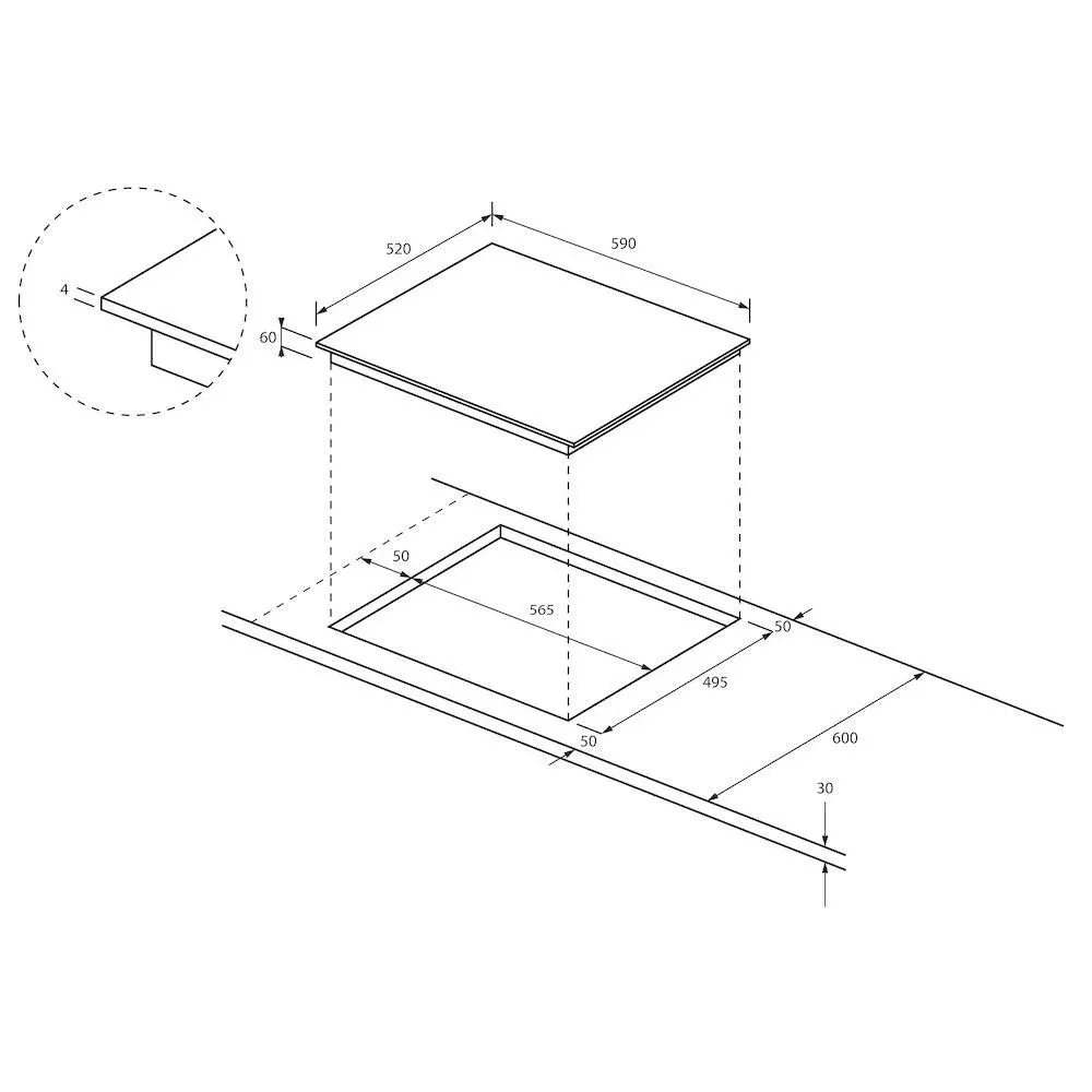 Płyta indukcyjna Haier HAFRSJ64MC 59cm