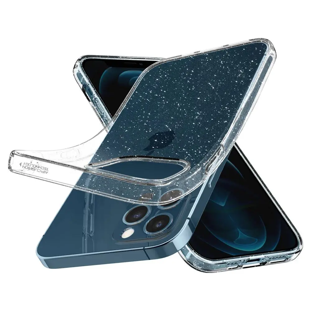 Etui Spigen Liquid Crystal Glitter ACS01698 do iPhone 12/12 Pro crystal quartz