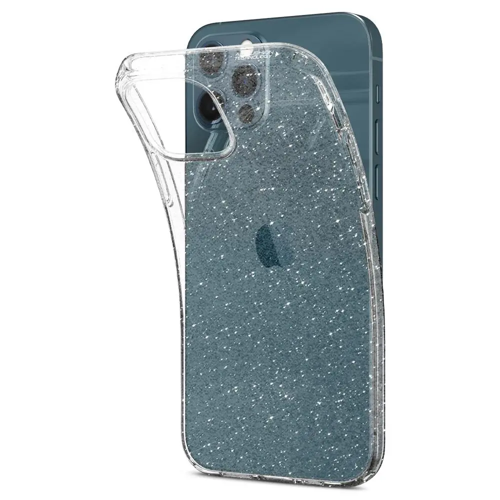 Etui Spigen Liquid Crystal Glitter ACS01698 do iPhone 12/12 Pro crystal quartz