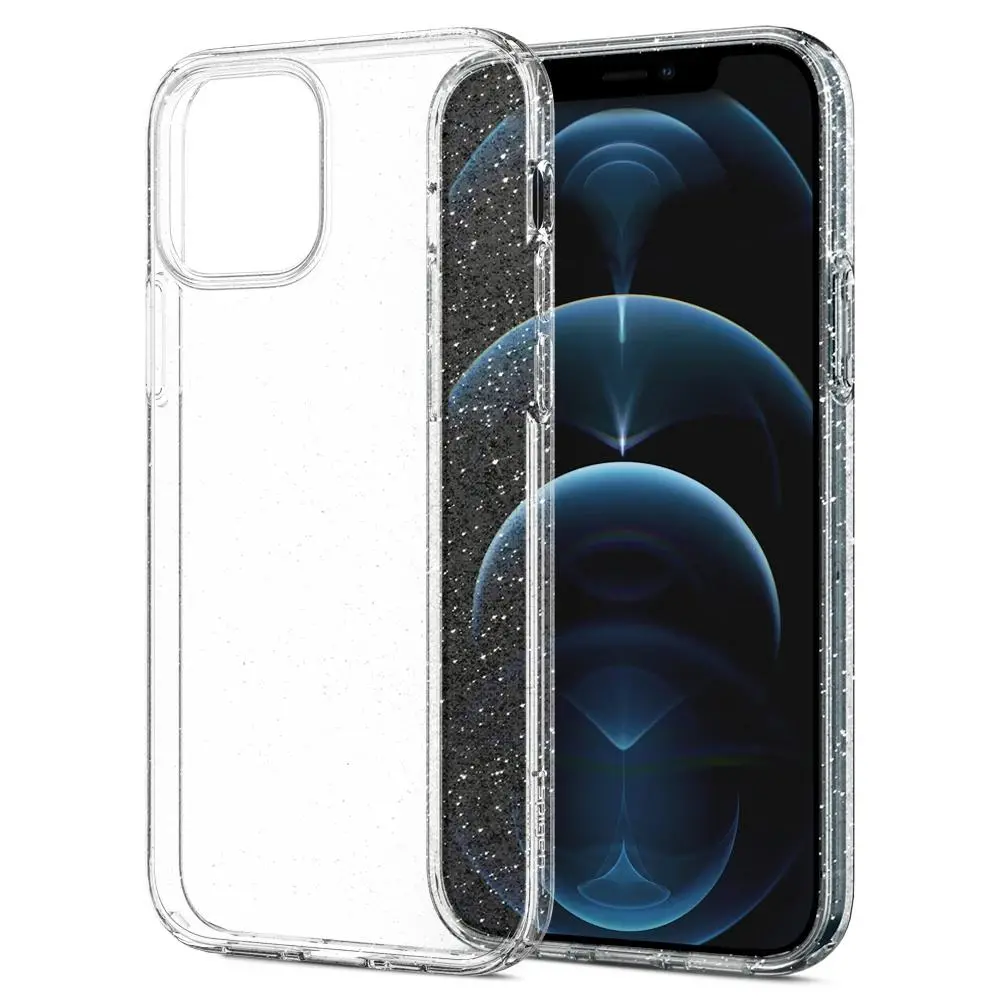 Etui Spigen Liquid Crystal Glitter ACS01698 do iPhone 12/12 Pro crystal quartz