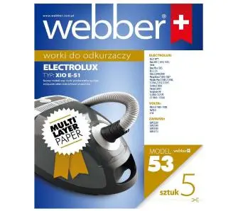 Worek do odkurzacza Webber 53 Electrolux Xio E-51 5szt.