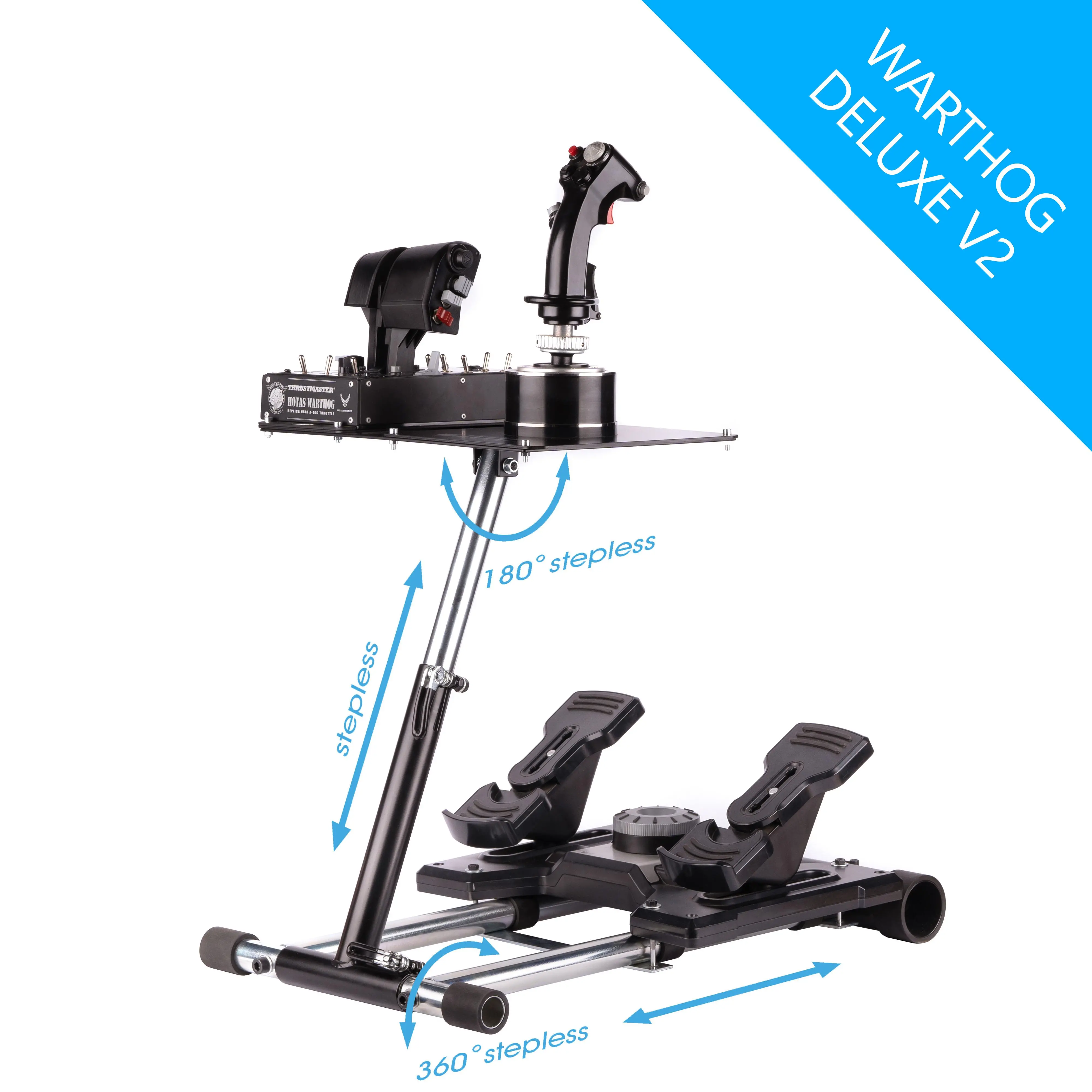 Stojak Wheel Stand Pro Deluxe V2 Hotas Warthog/X55/X52 Czarny
