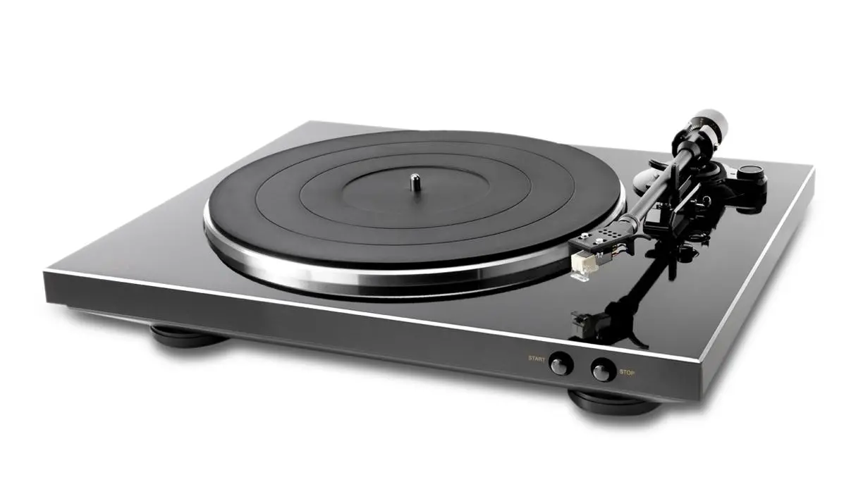 Gramofon Denon DP-300F Automatyczny Napęd paskowy Przedwzmacniacz Czarny