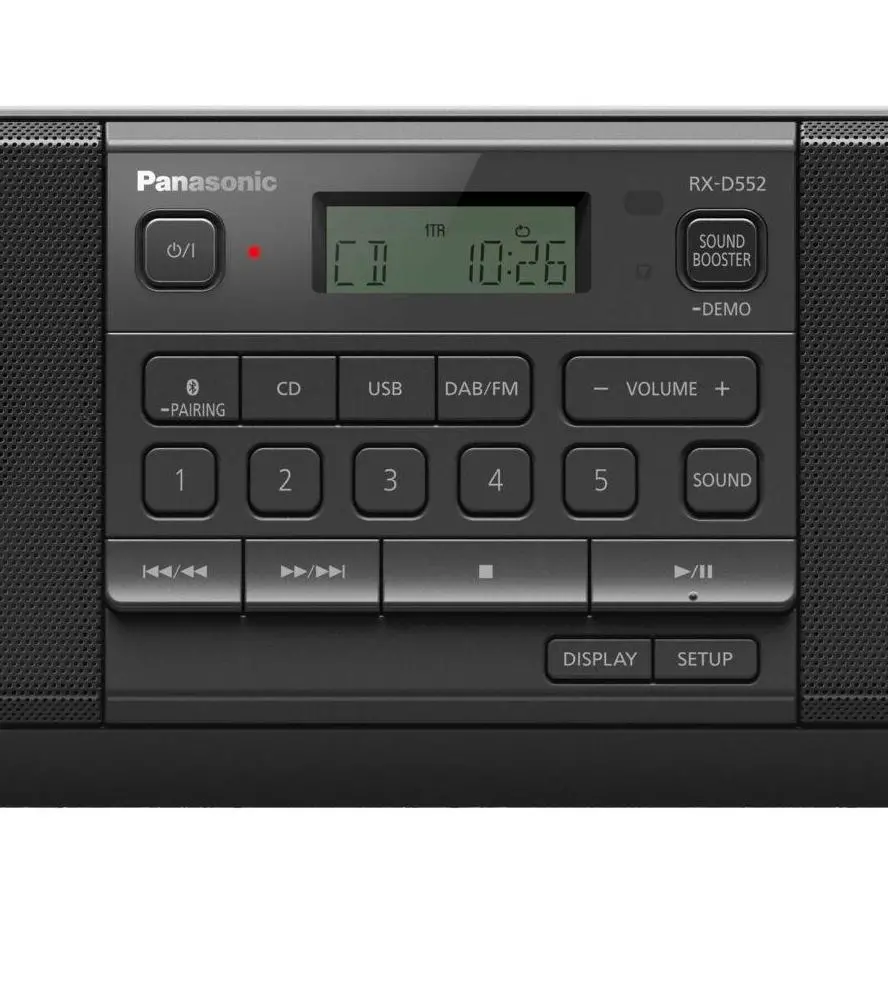 Radioodtwarzacz Panasonic RX-D552E-K Bluetooth Czarny