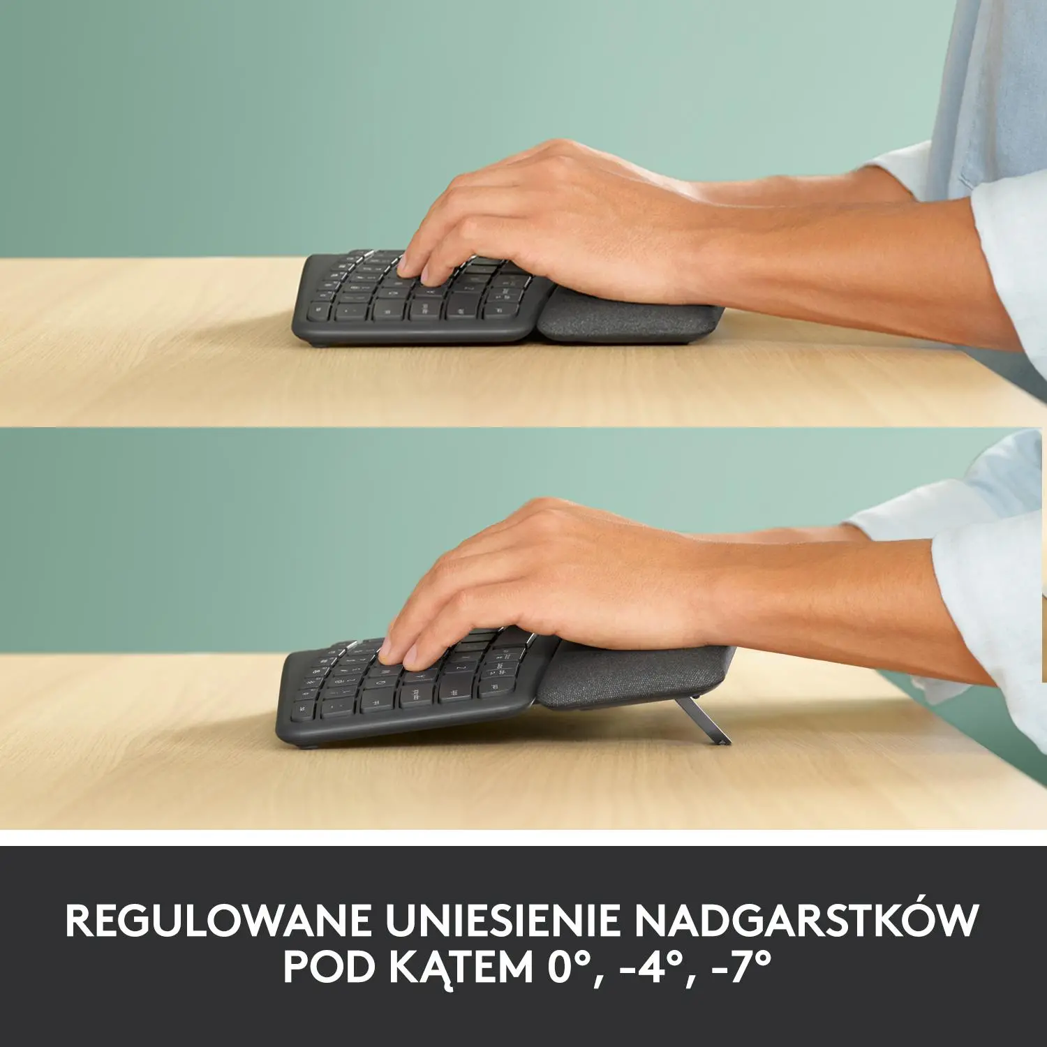 Klawiatura membranowa Logitech Ergo K860 Grafitowy