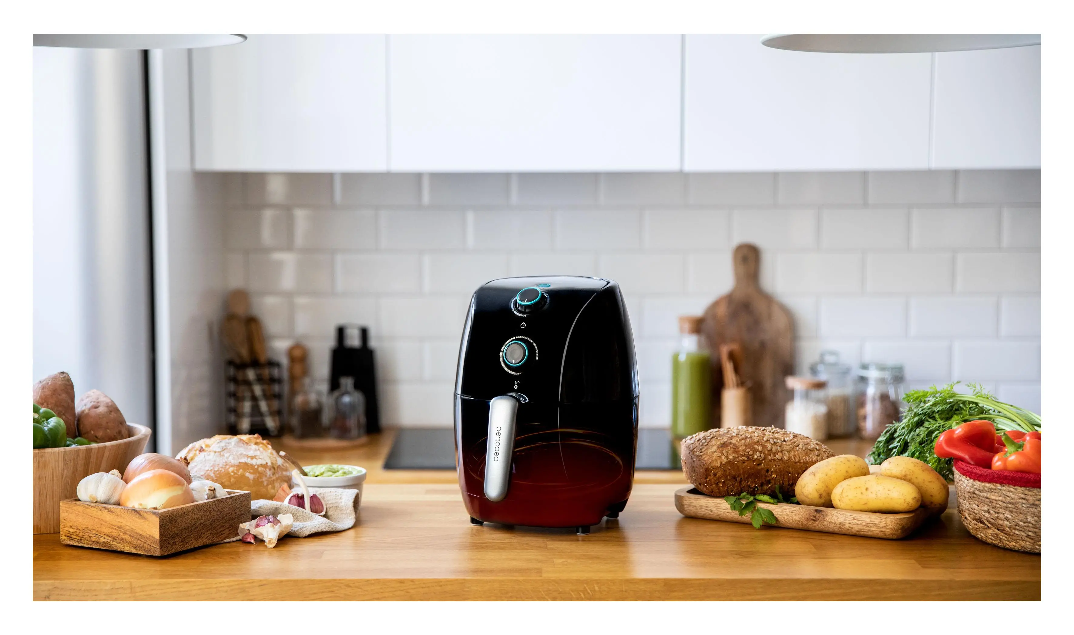 Frytkownica beztłuszczowa Cecotec Cecofry Compact Rapid Moon 900W 1,5l