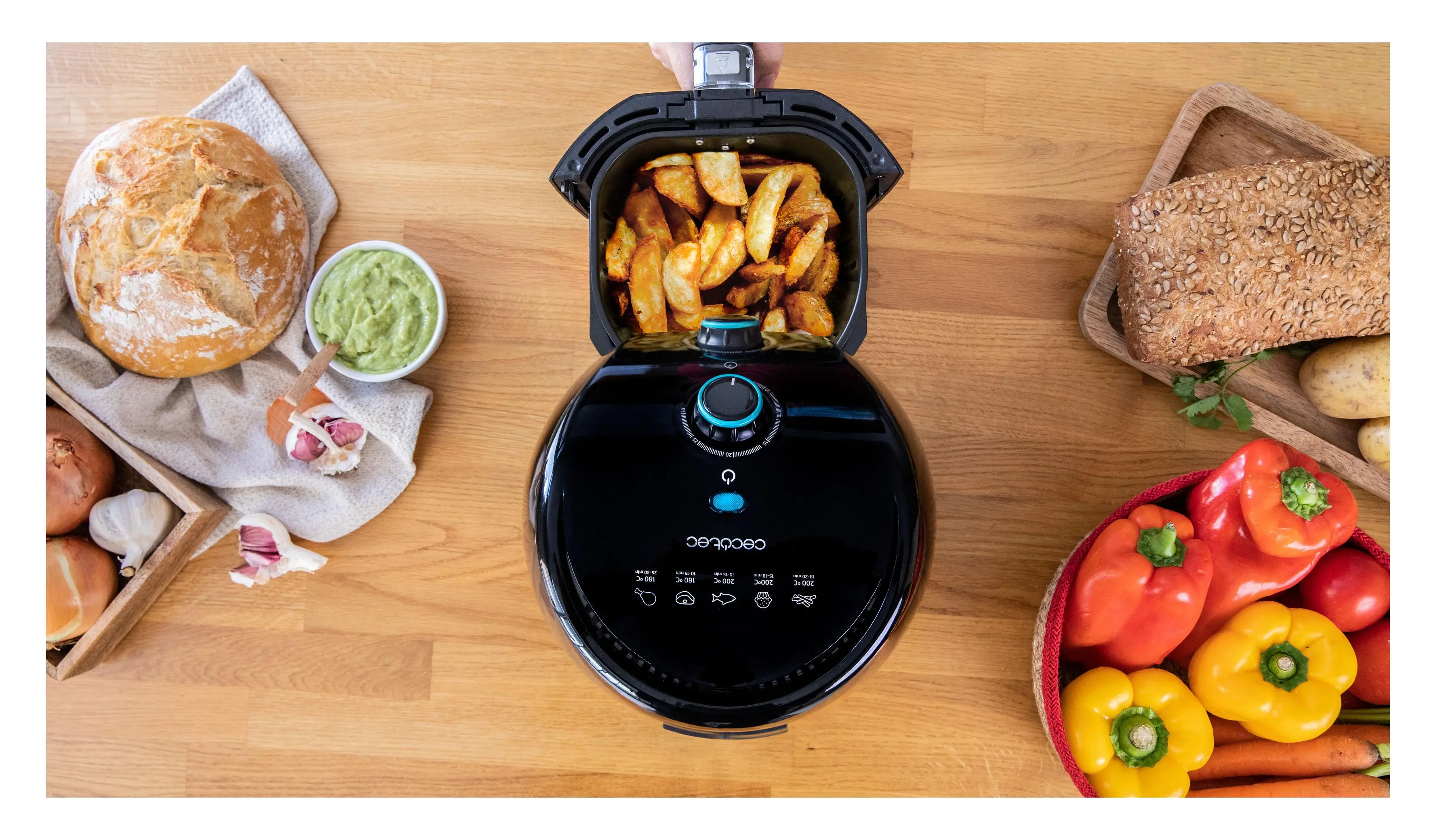 Frytkownica beztłuszczowa Cecotec Cecofry Compact Rapid Moon 900W 1,5l