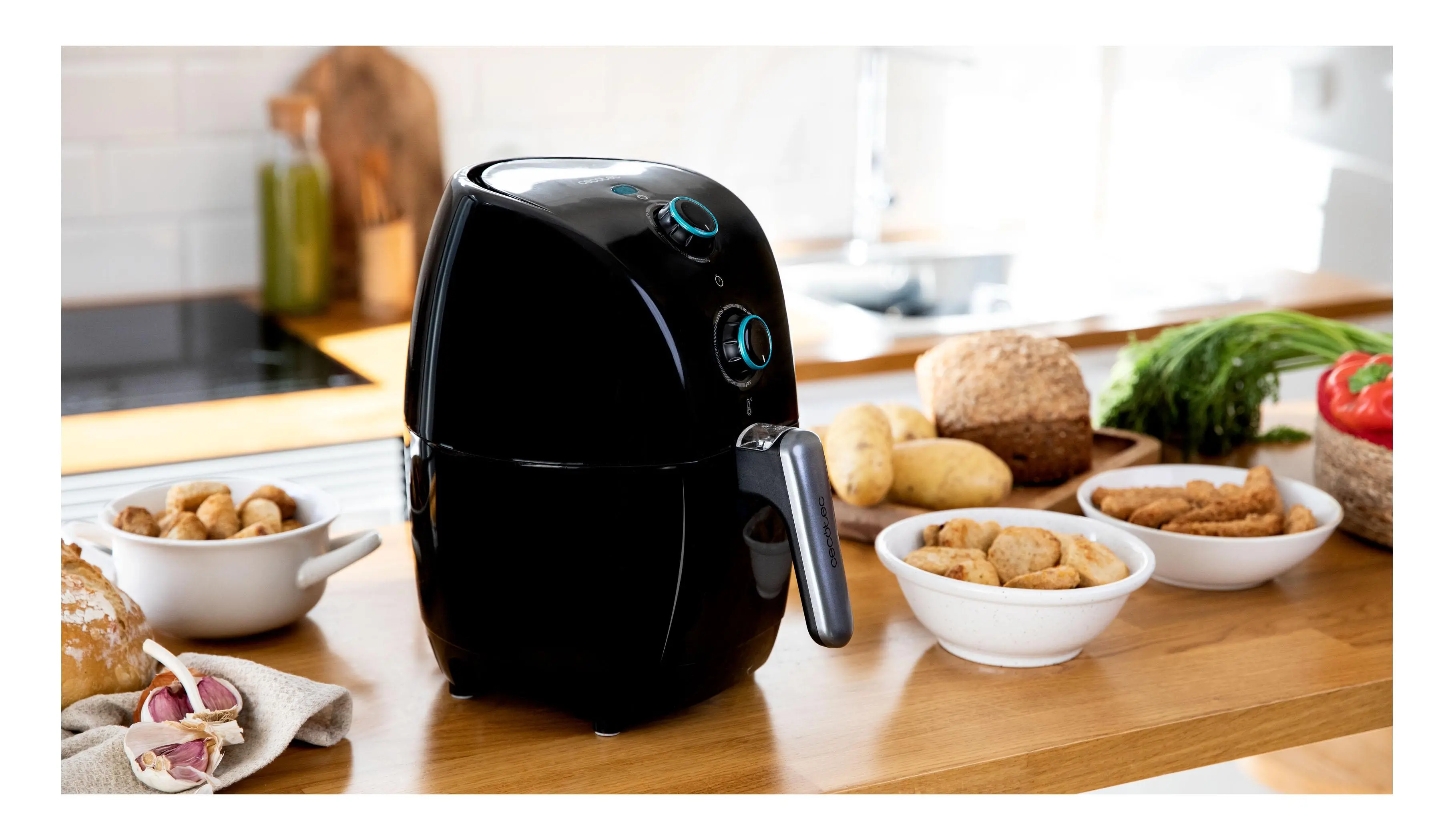 Frytkownica beztłuszczowa Cecotec Cecofry Compact Rapid Moon 900W 1,5l