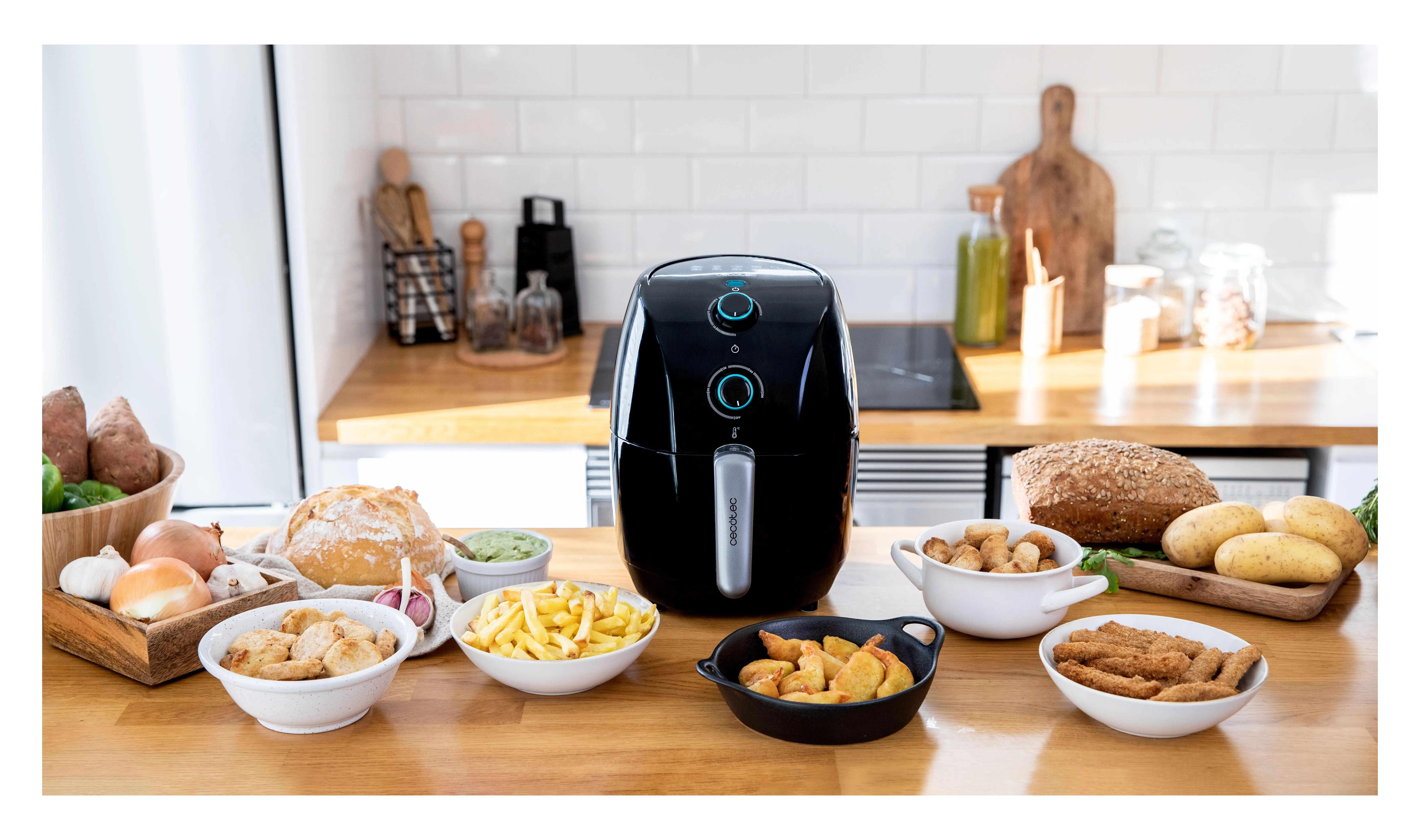 Frytkownica beztłuszczowa Cecotec Cecofry Compact Rapid Moon 900W 1,5l