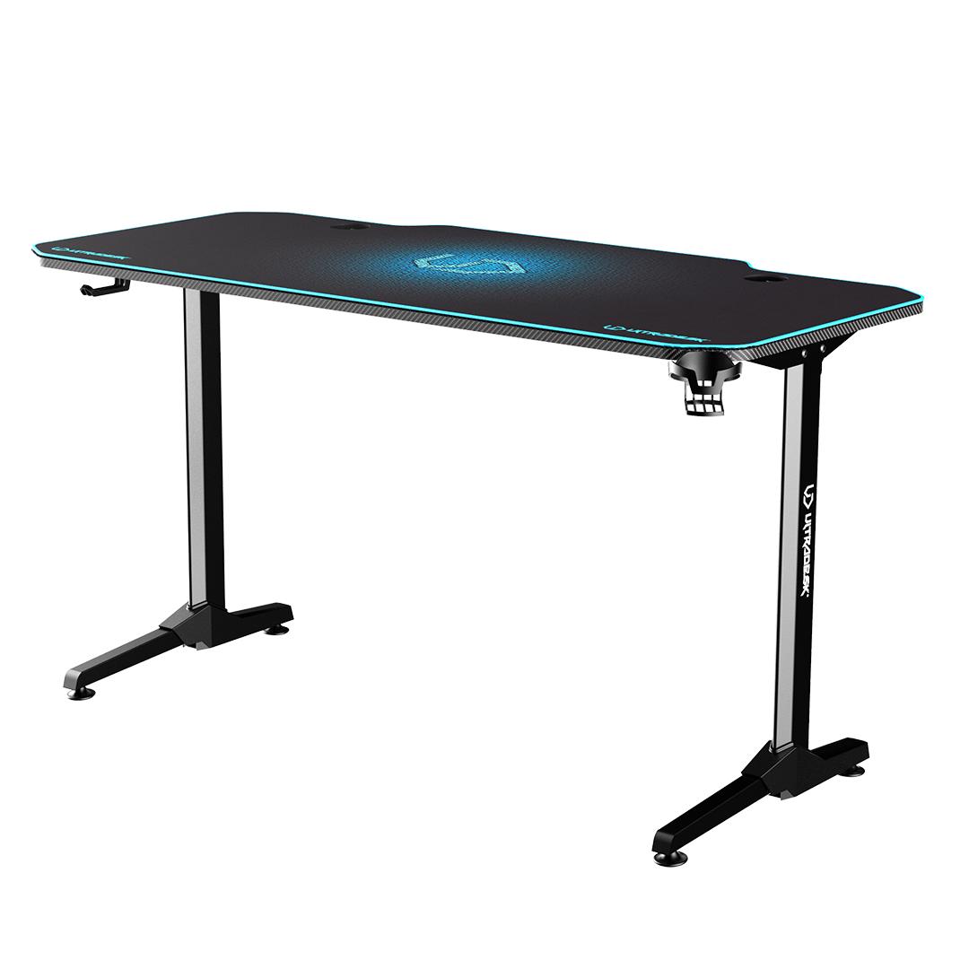Biurko Ultradesk FRAG 140cm Czarno-niebieski